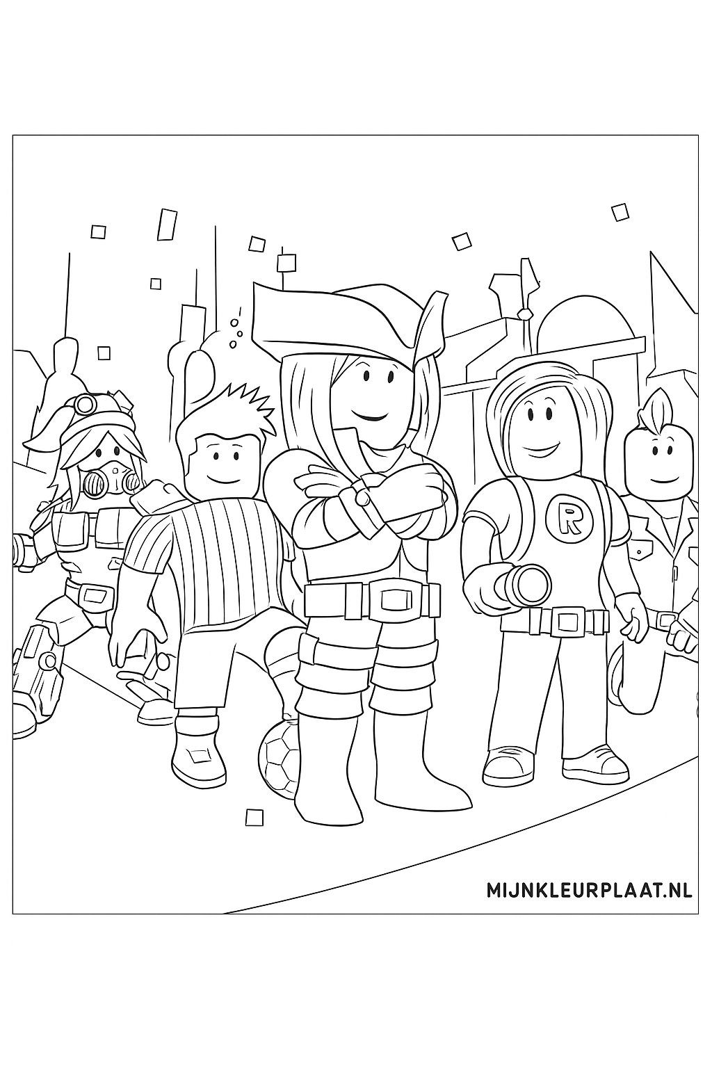 Roblox Variant 2 coloring page for children
