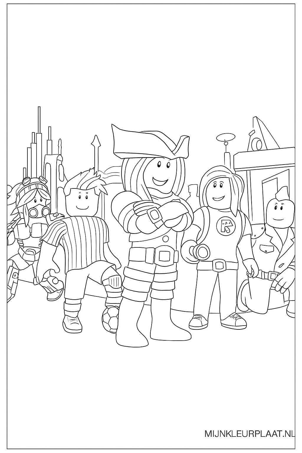 Roblox Variant 3 coloring page for children