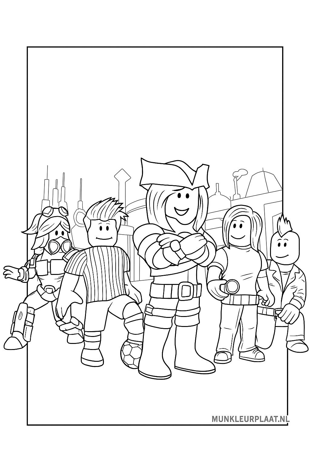 Roblox Variant 4 coloring page for children