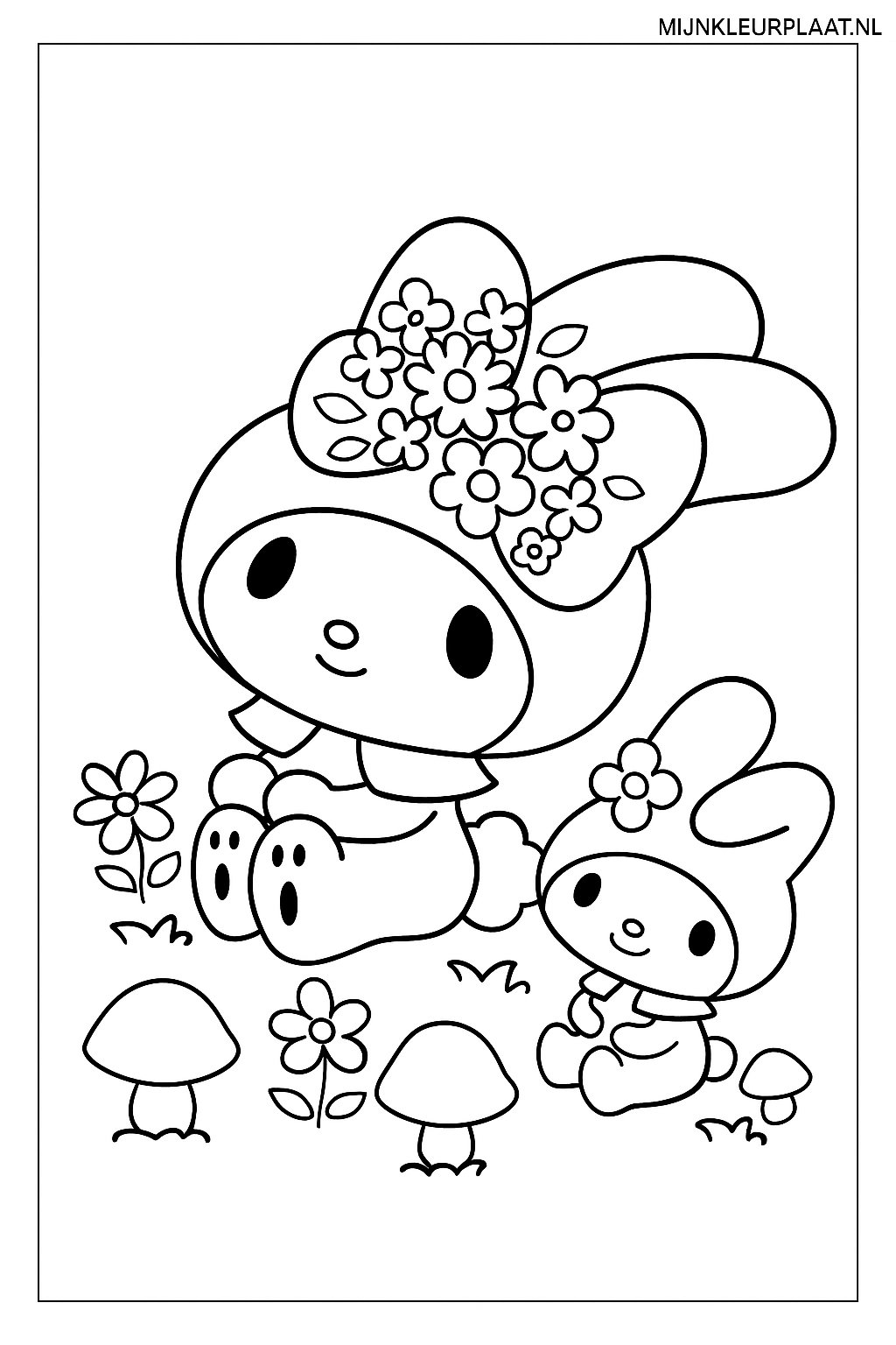 My Melody Variant 2 coloring page for children