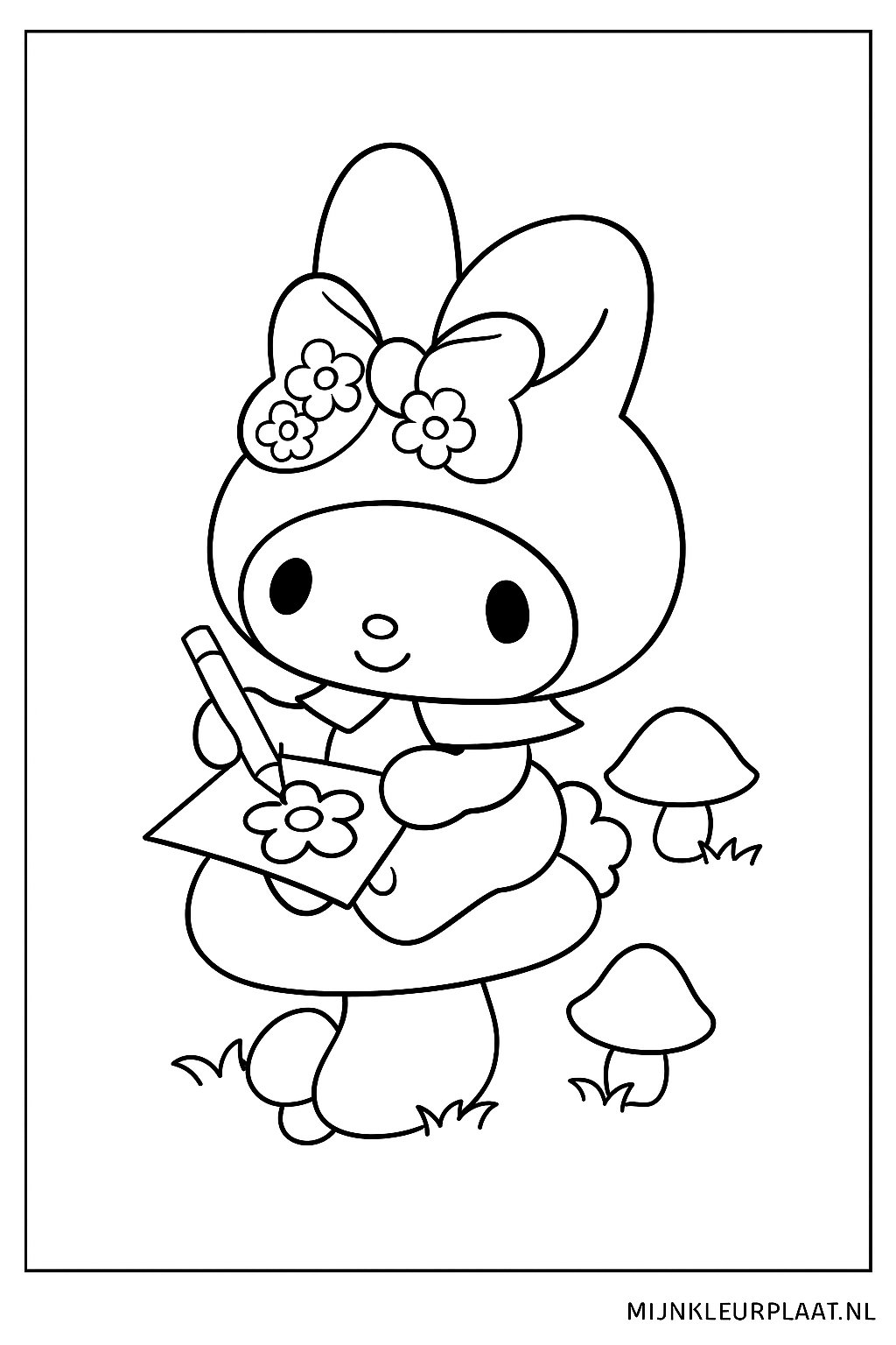 My Melody Variant 3 coloring page for children