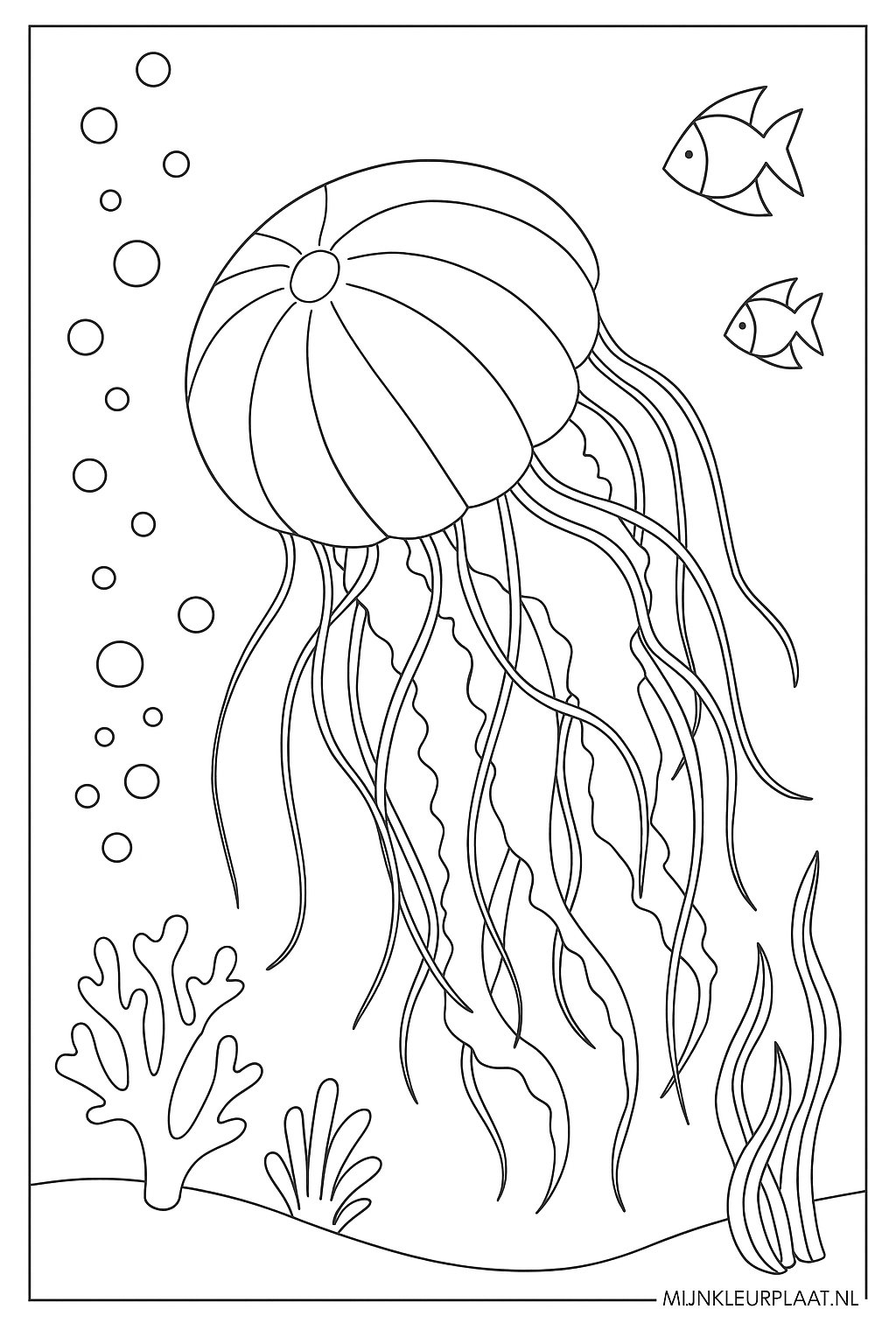 Zeedieren Variant 2 coloring page for children