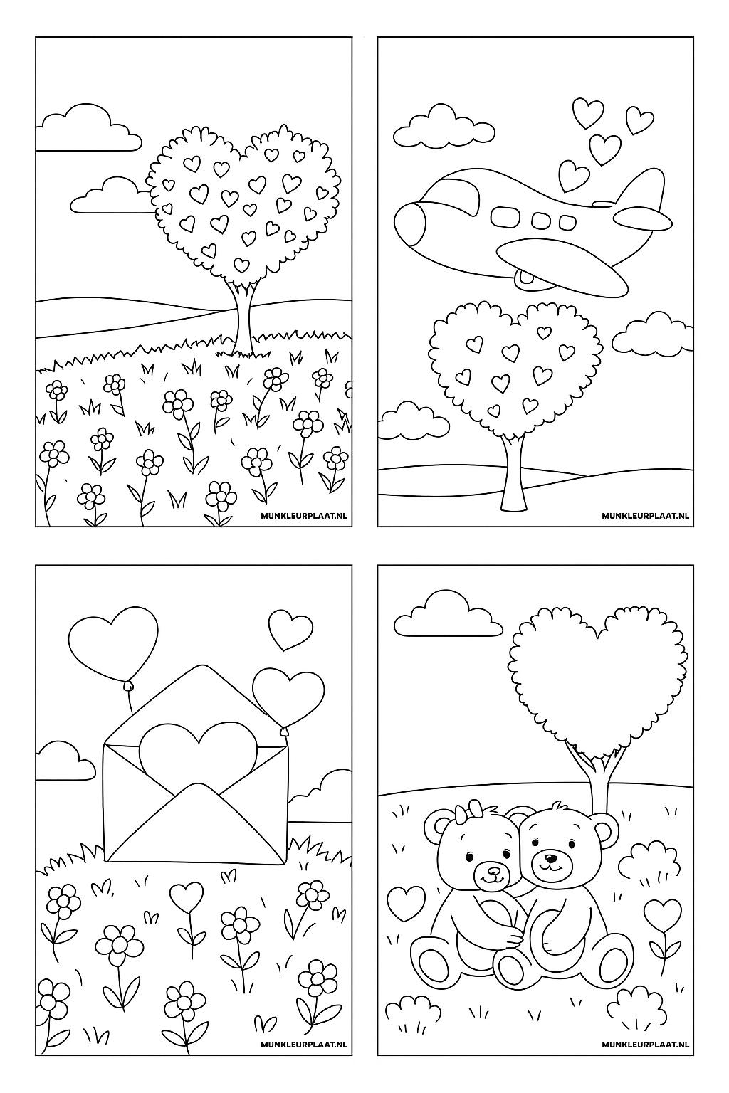 Valentijnsdag Variant 4 coloring page for children