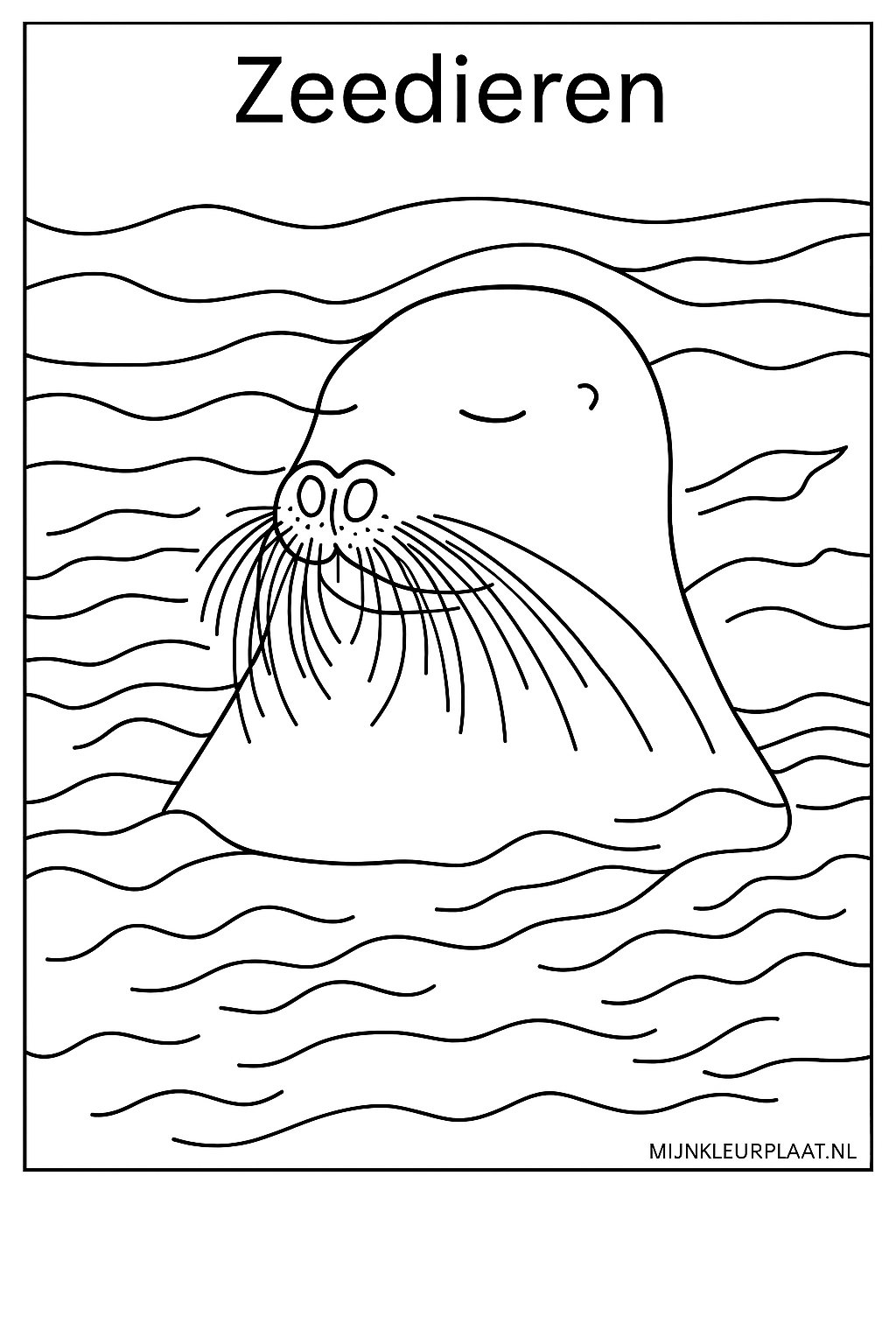 Zeedieren Variant 3 coloring page for children