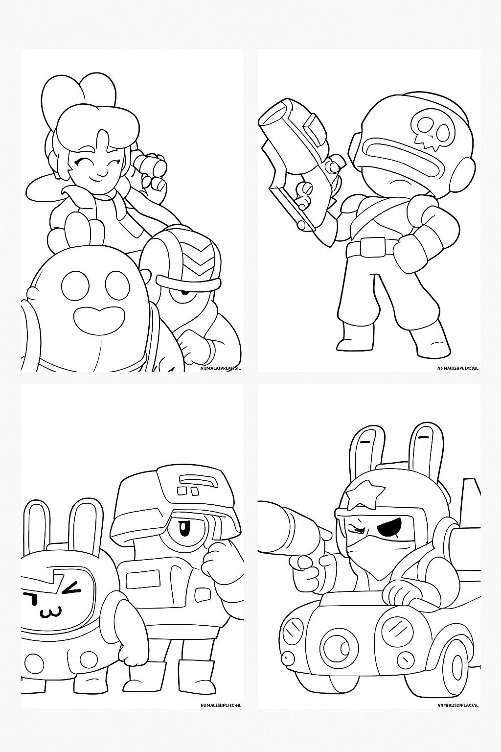 Brawl Stars Variant 3 coloring page for children