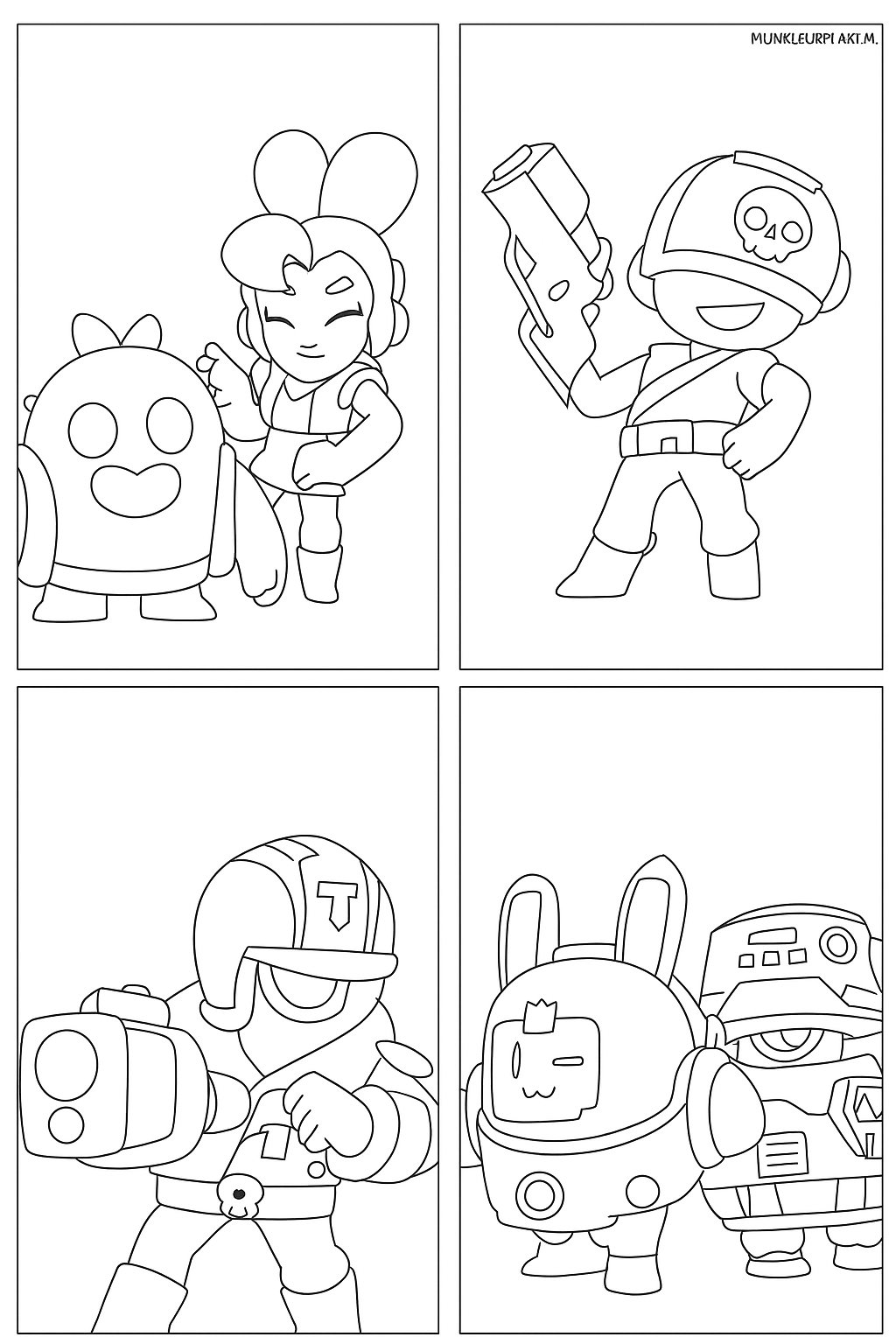 Brawl Stars Variant 4 coloring page for children