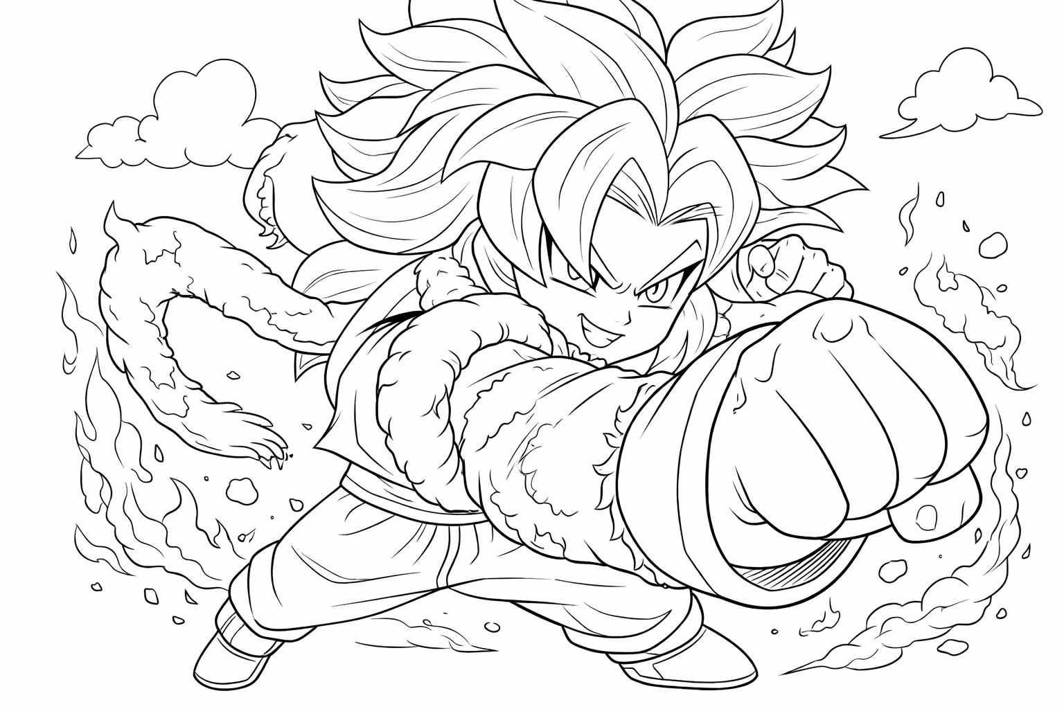 Anime Vanguards Roblox coloring page line art