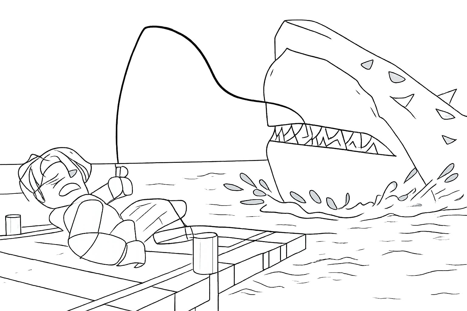 Fish It! coloring page line art
