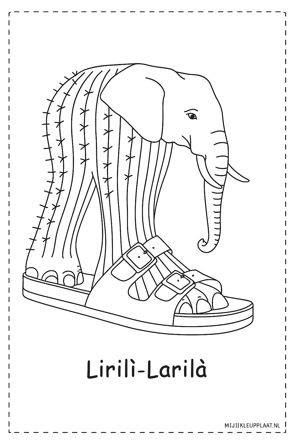 Lirili Larila Variant 4 coloring page for children