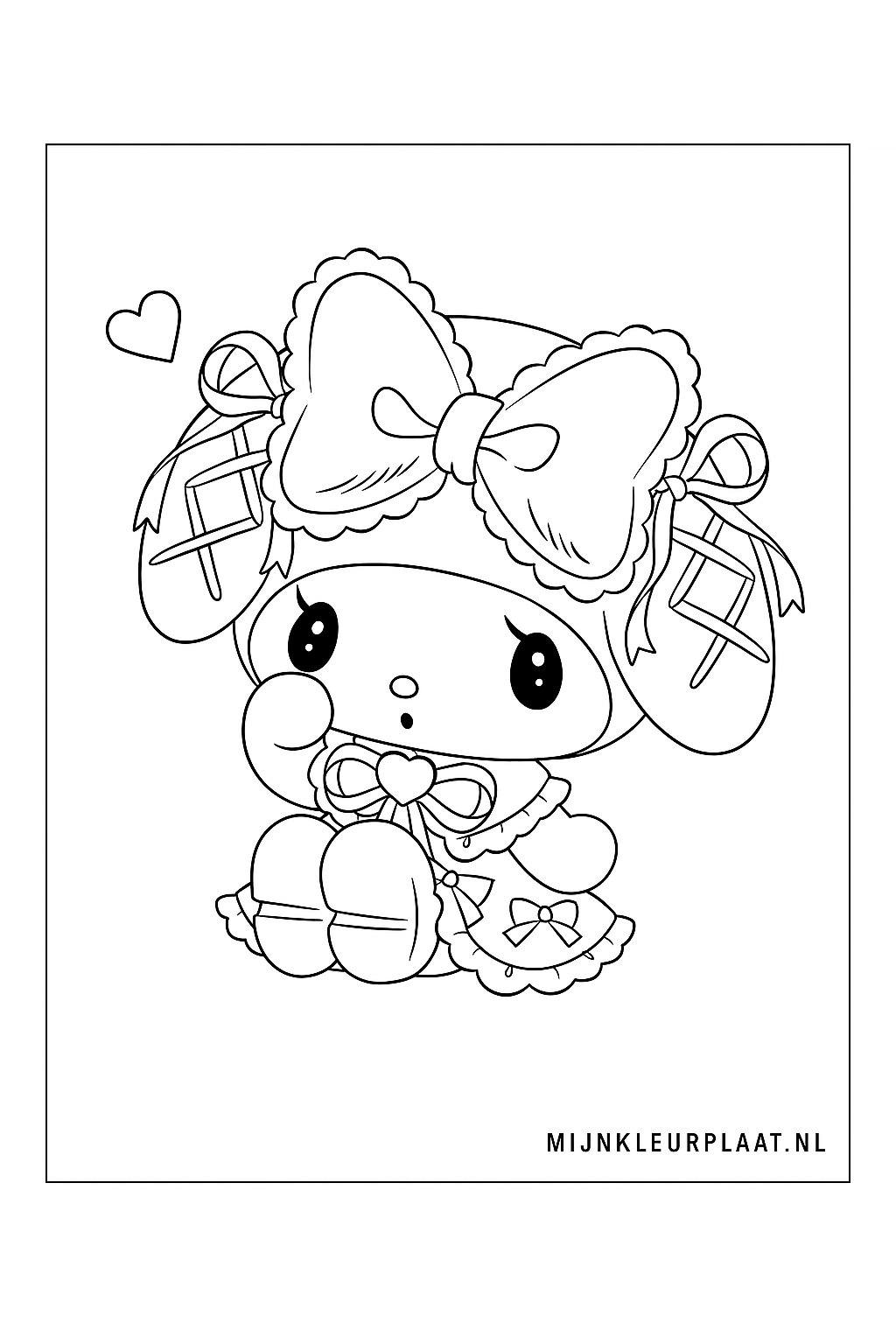My Melody Variant 1 coloring page for children