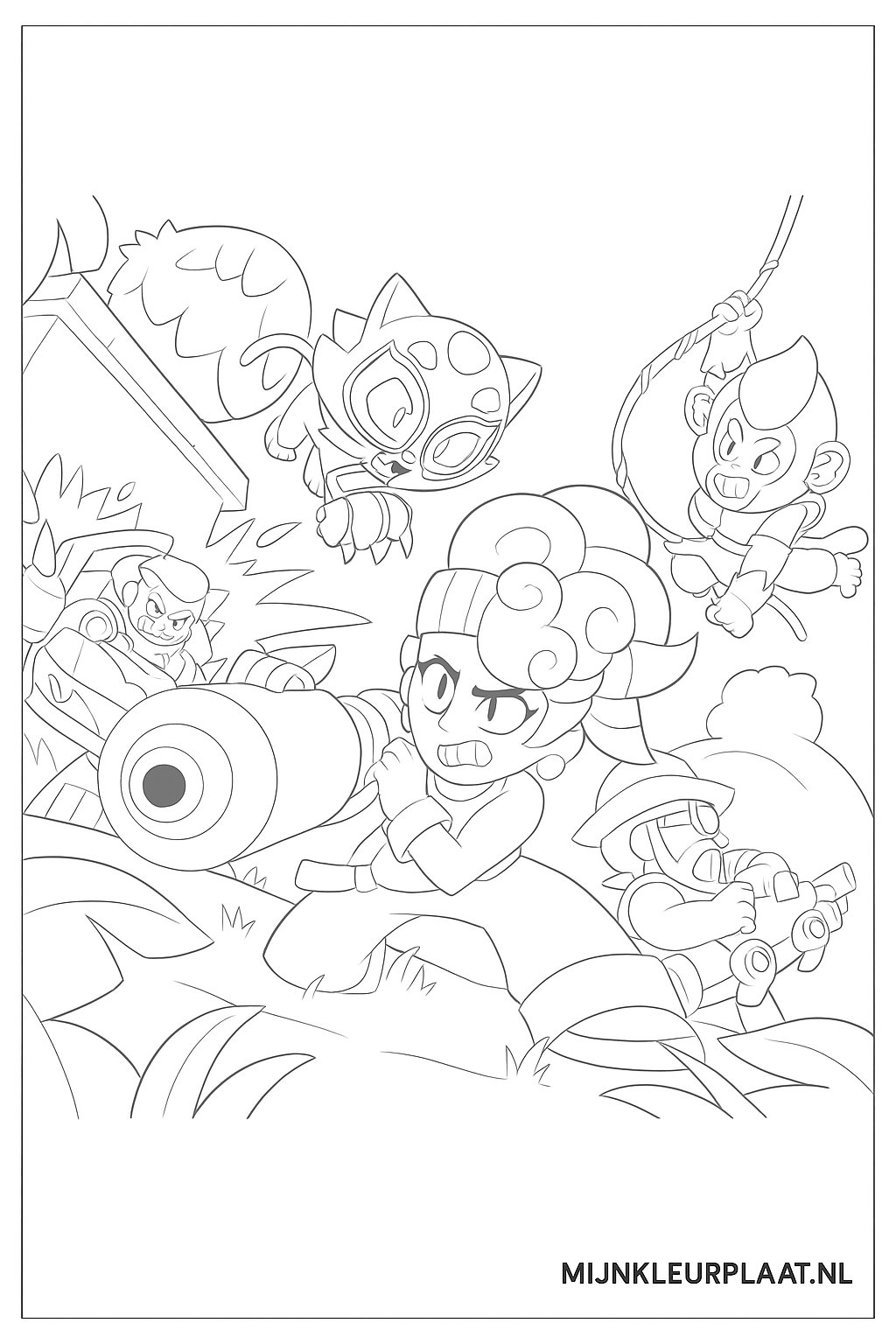 Brawl Stars Variant 1 coloring page for children