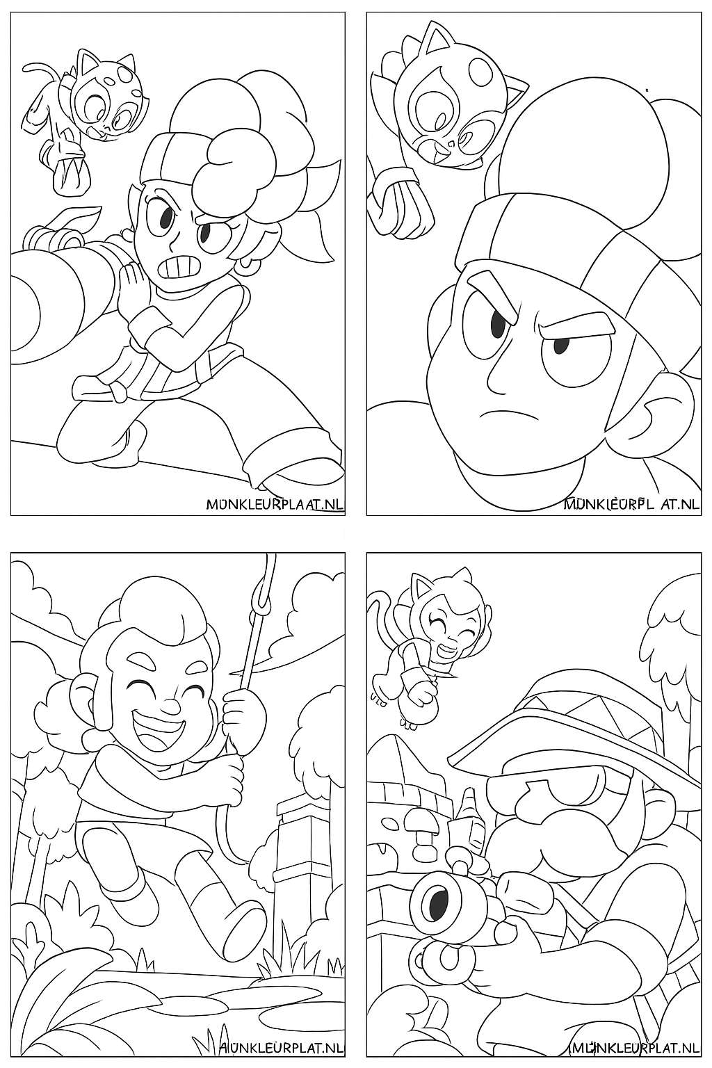Brawl Stars Variant 4 coloring page for children