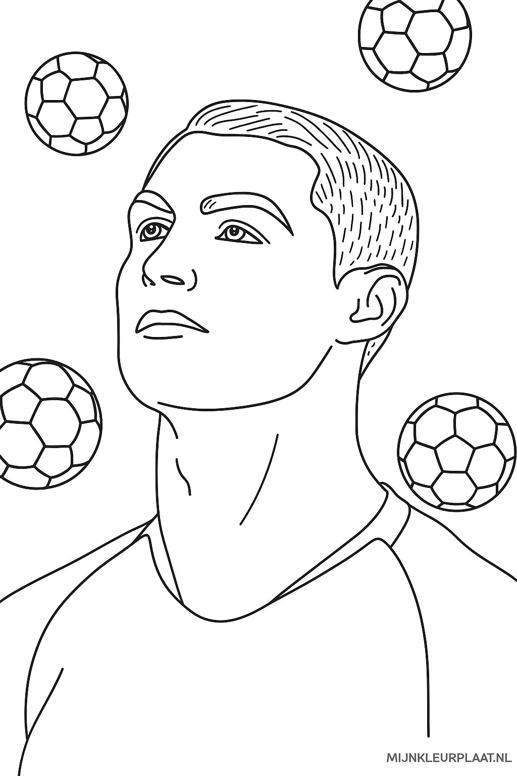 Ronaldo Variant 1 coloring page for children