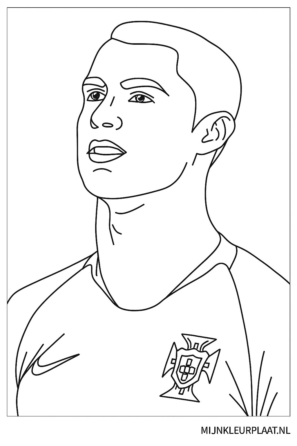Ronaldo Variant 2 coloring page for children