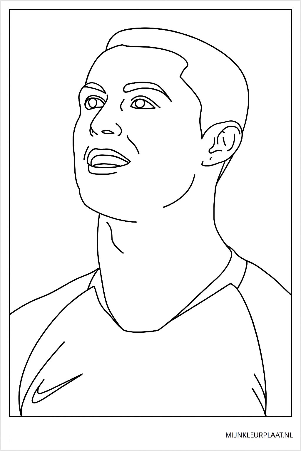 Ronaldo Variant 3 coloring page for children