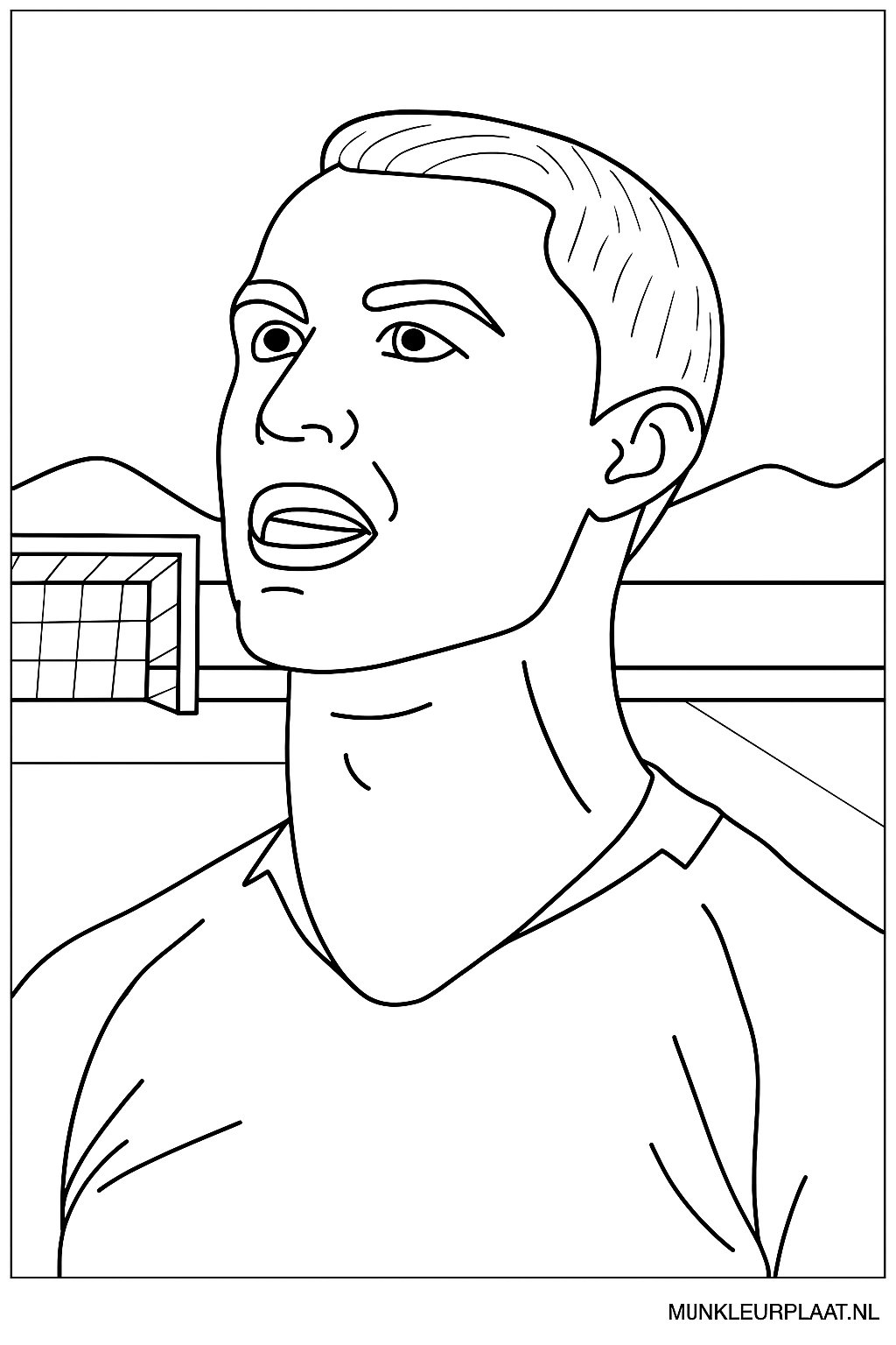 Ronaldo Variant 4 coloring page for children