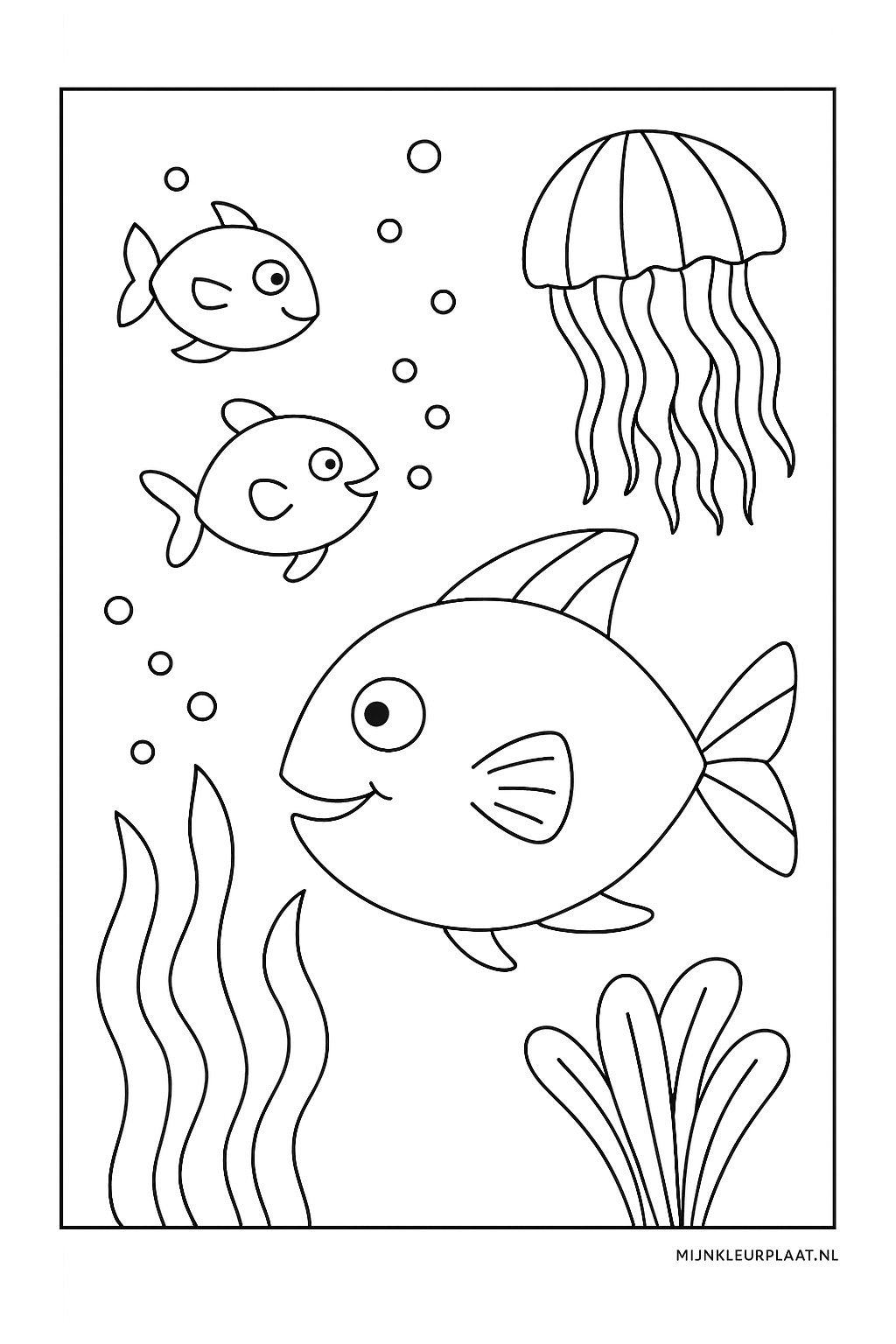 Zeedieren Variant 2 coloring page for children