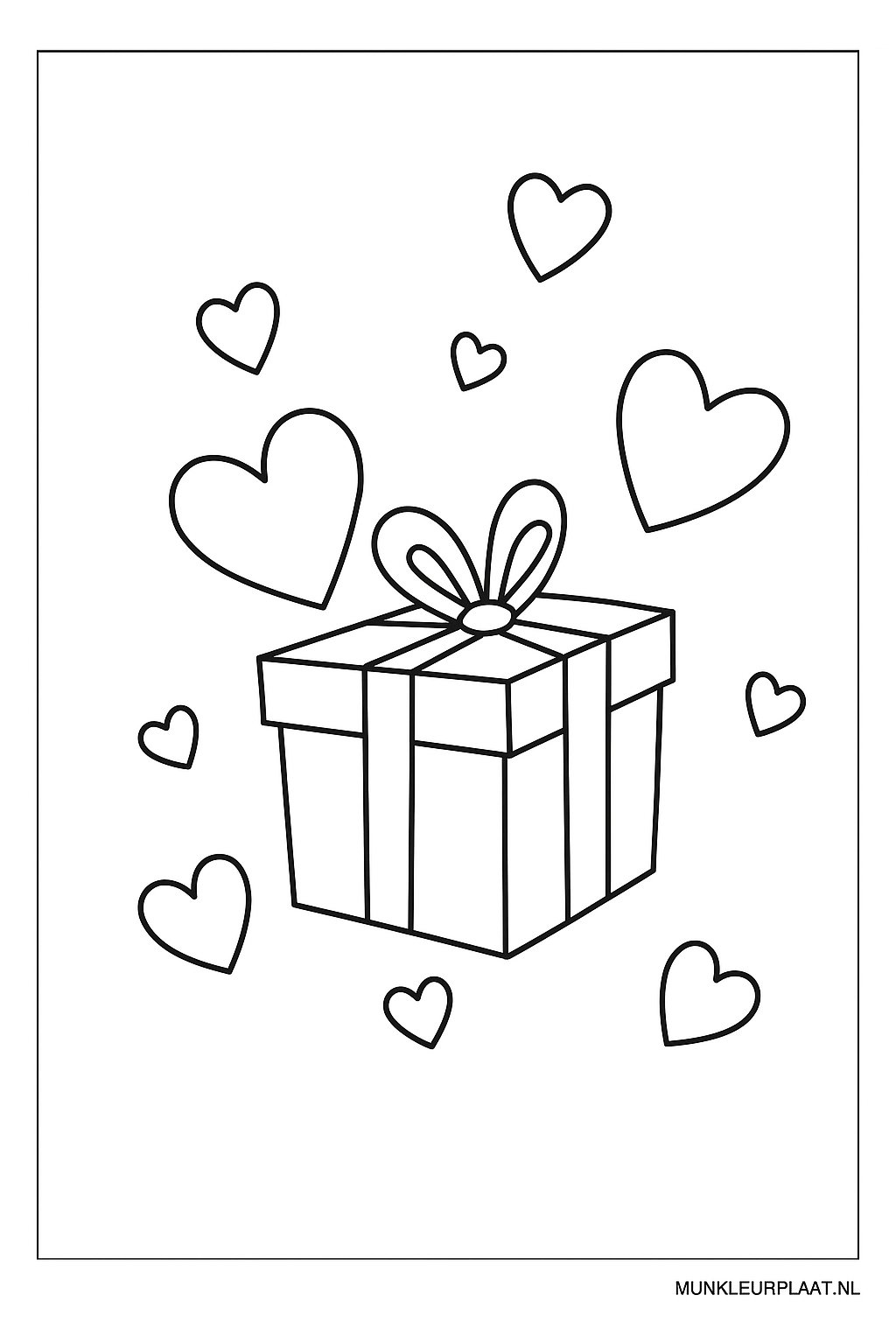 Valentijnsdag Variant 3 coloring page for children