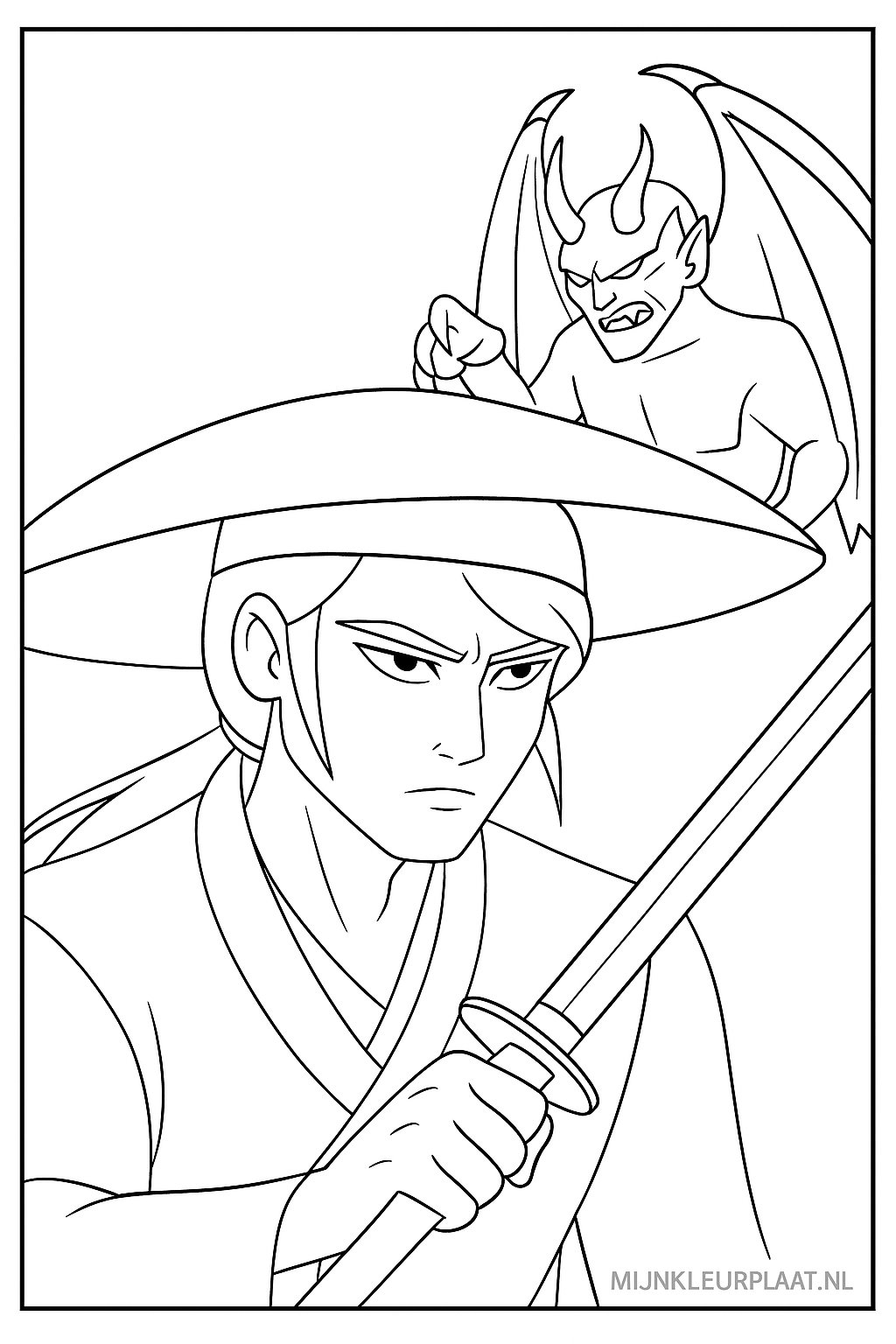 Saja Boys Demon Hunters Variant 2 coloring page for children