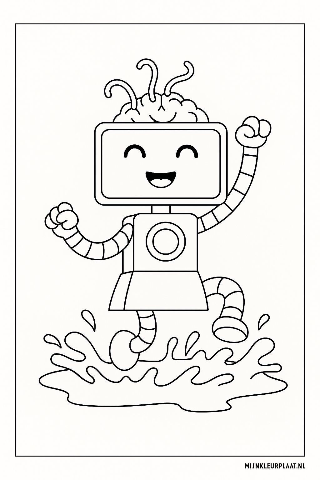 Sprunki Variant 1 coloring page for children