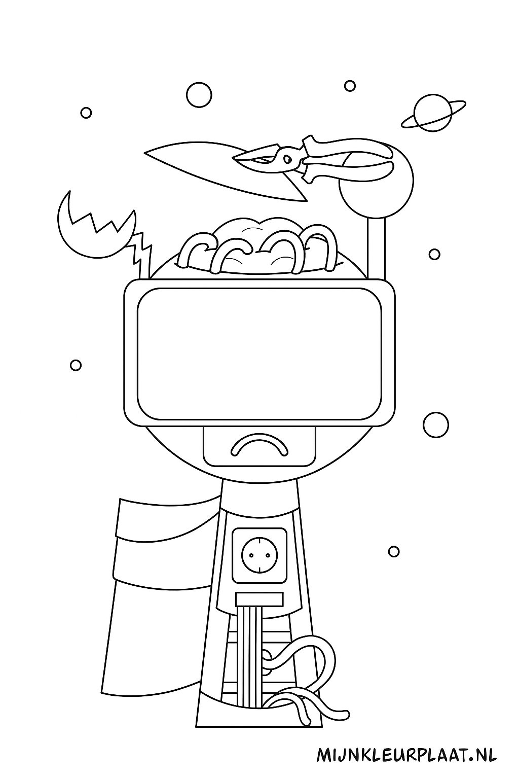 Sprunki Variant 4 coloring page for children