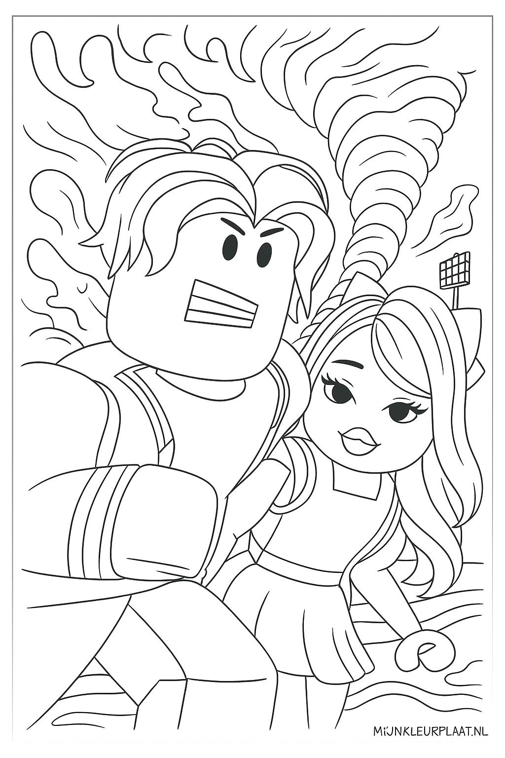 Roblox Variant 1 coloring page for children