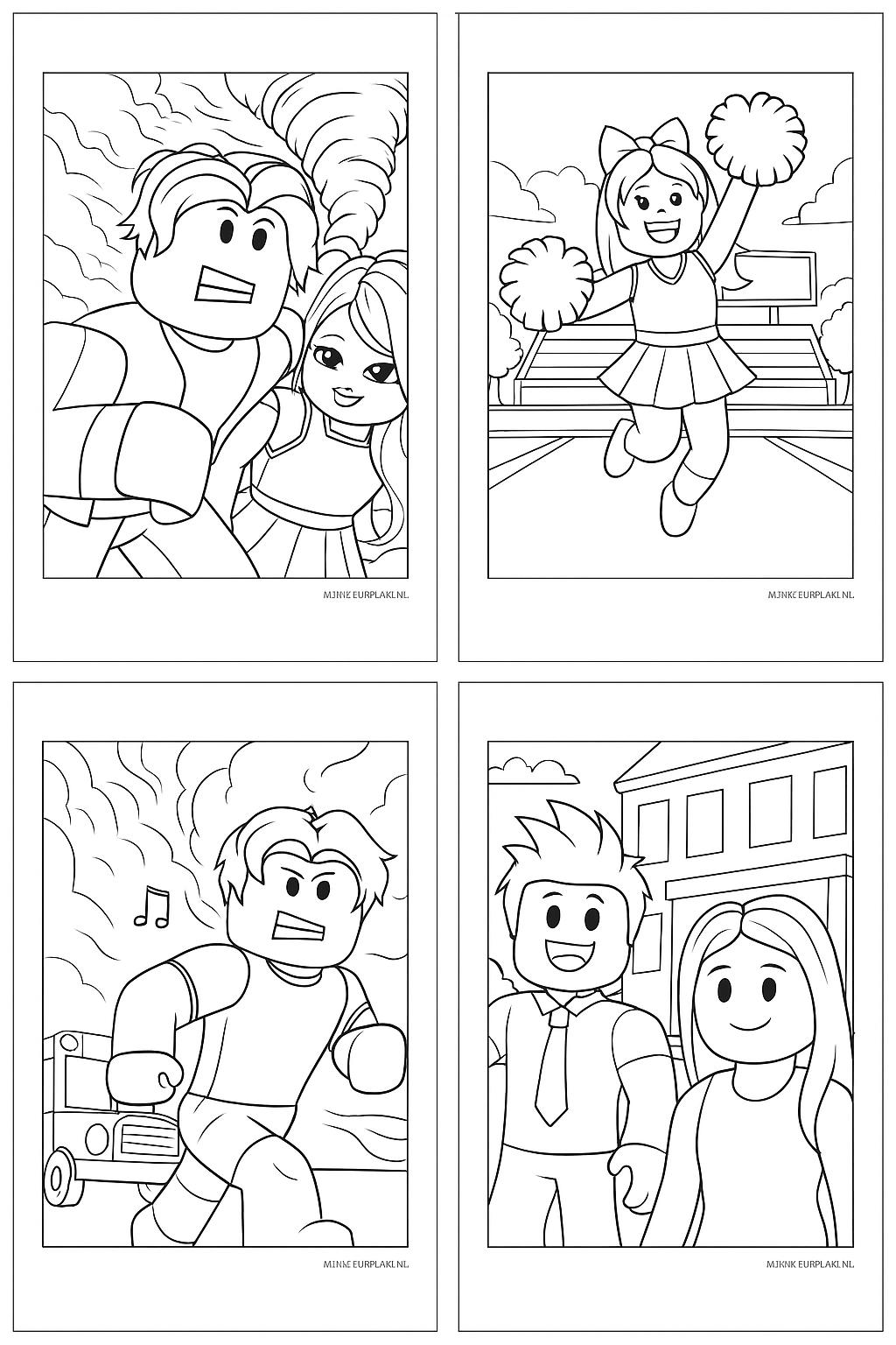 Roblox Variant 2 coloring page for children