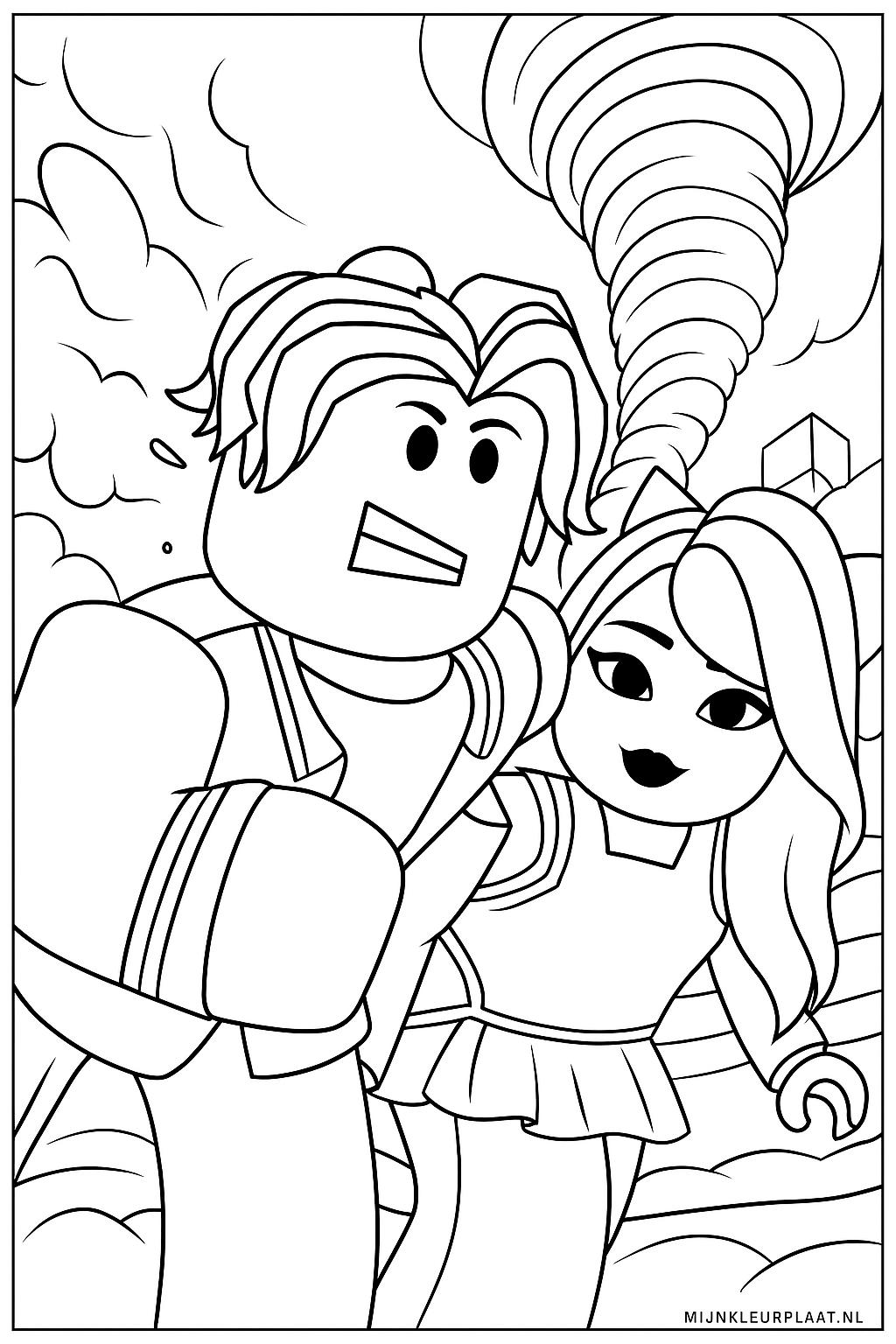 Roblox Variant 3 coloring page for children