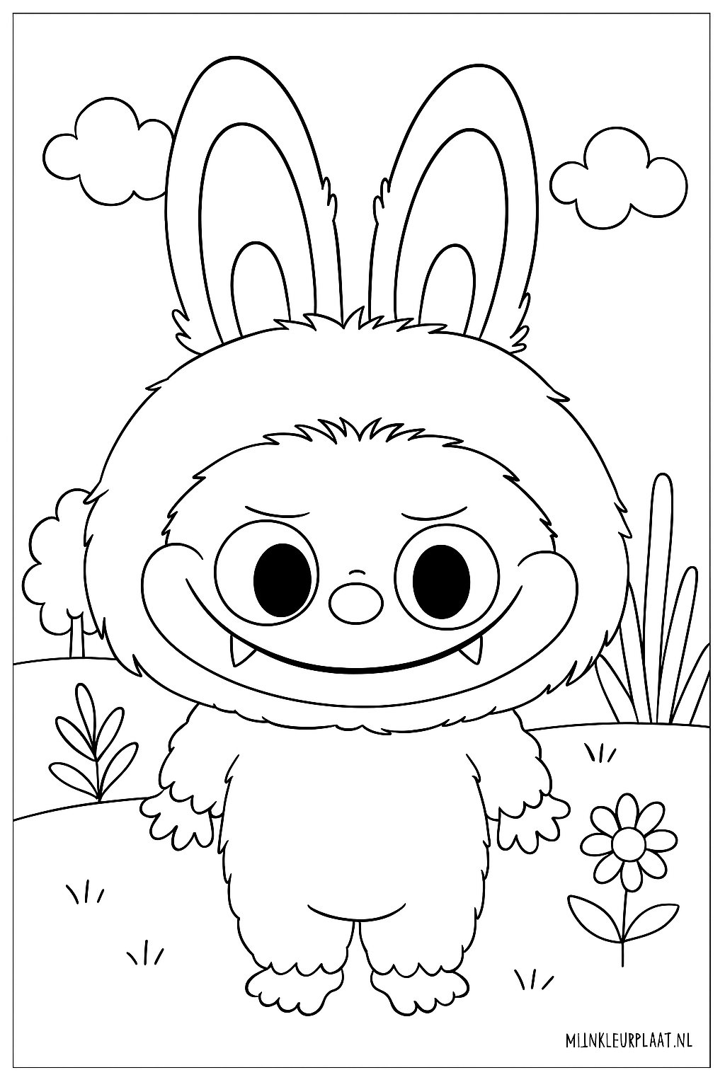 Labubu Dada And Baba Variant 1 coloring page for children