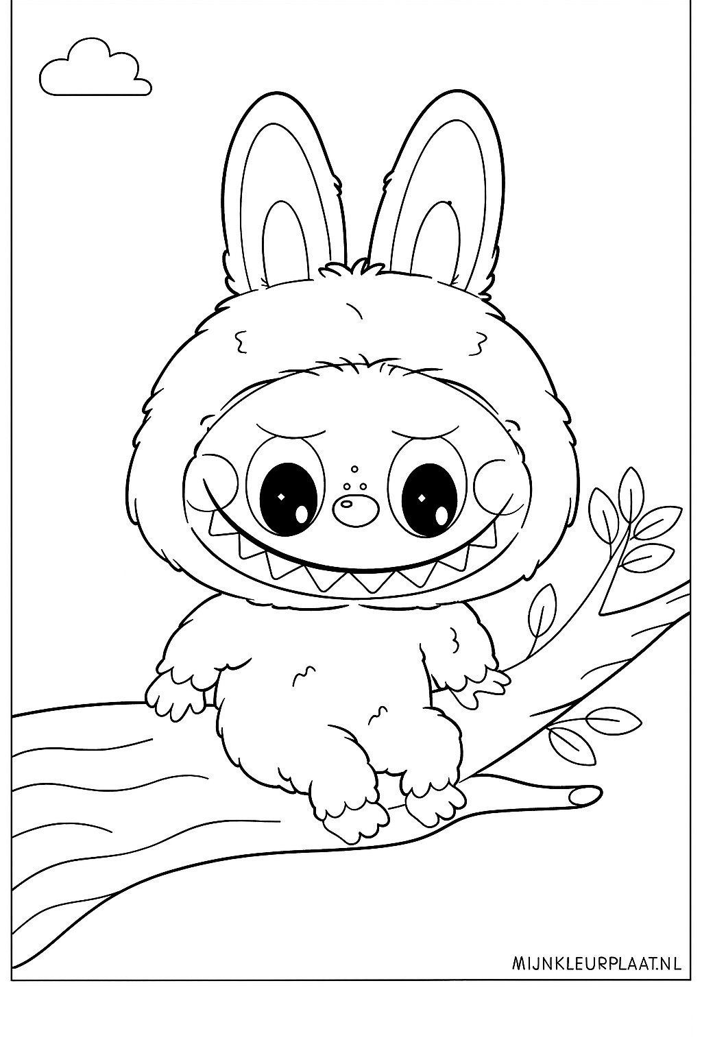 Labubu Dada And Baba Variant 2 coloring page for children