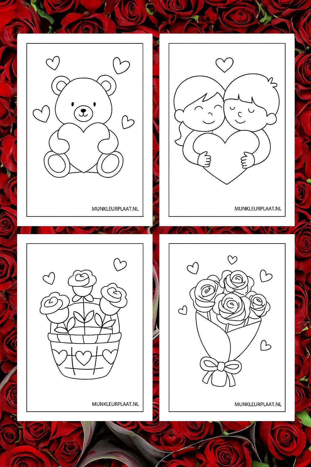Valentijnsdag Variant 2 coloring page for children