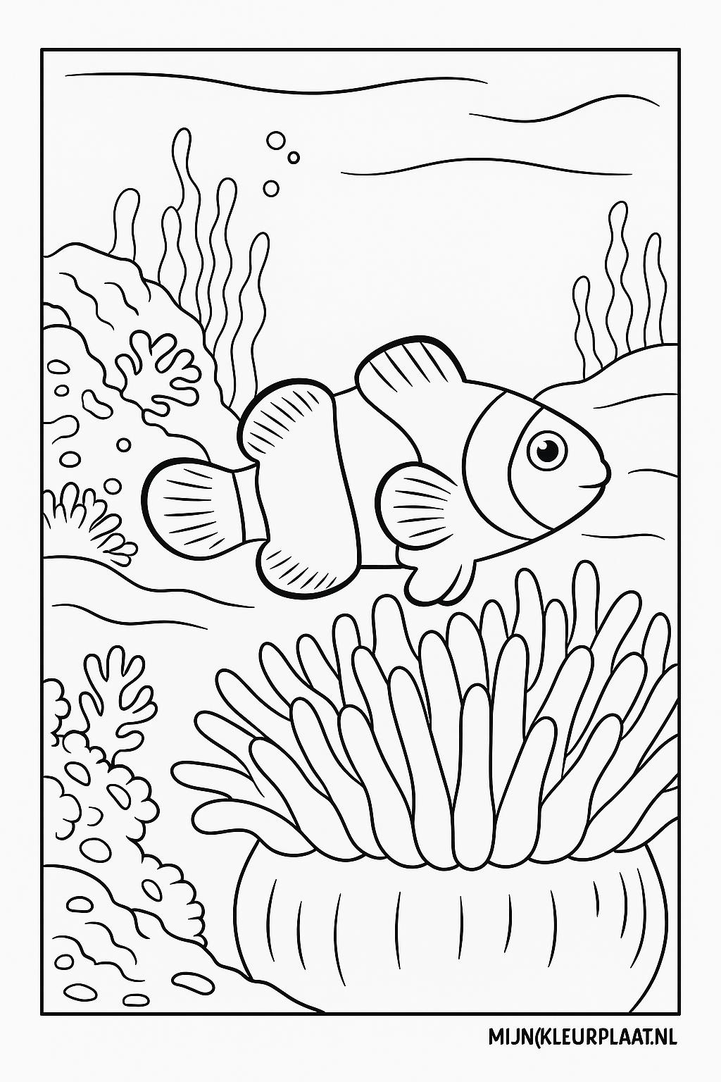 Zeedieren Variant 1 coloring page for children