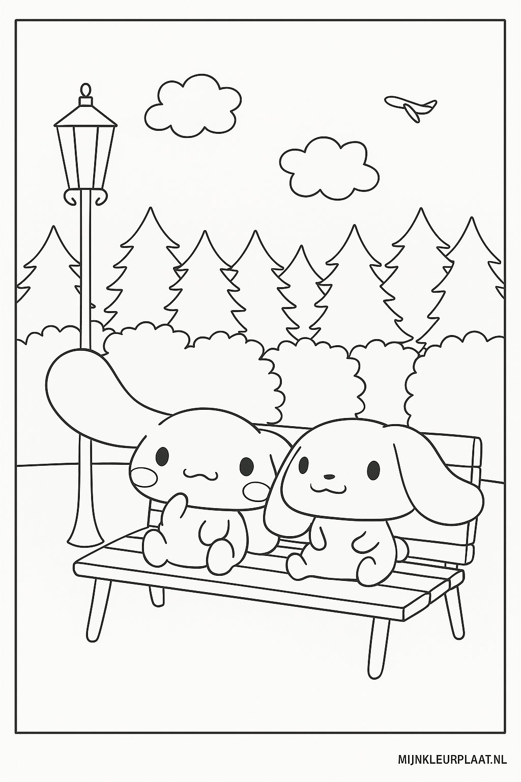 Cinnamoroll Variant 3 coloring page for children