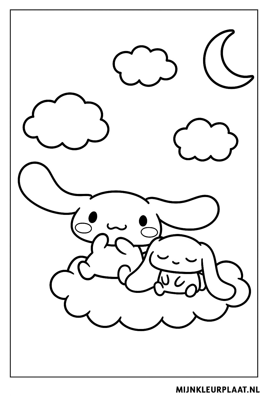 Cinnamoroll Variant 4 coloring page for children