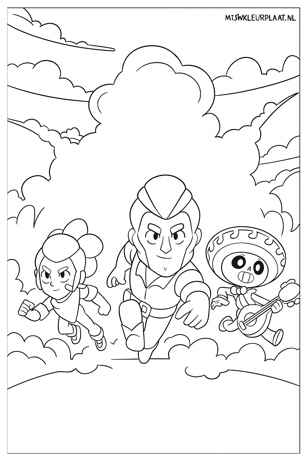 Brawl Stars Variant 1 coloring page for children