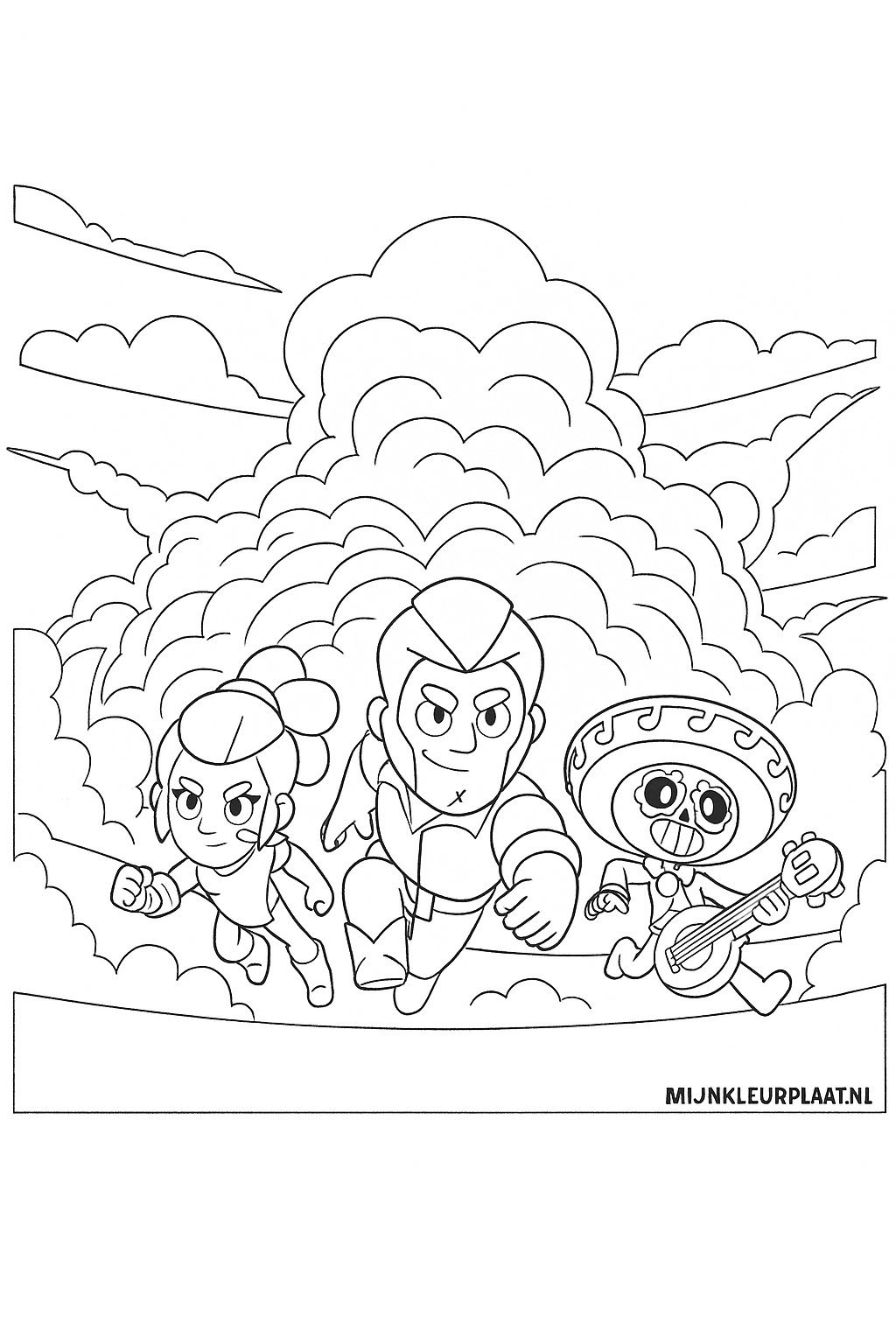 Brawl Stars Variant 2 coloring page for children