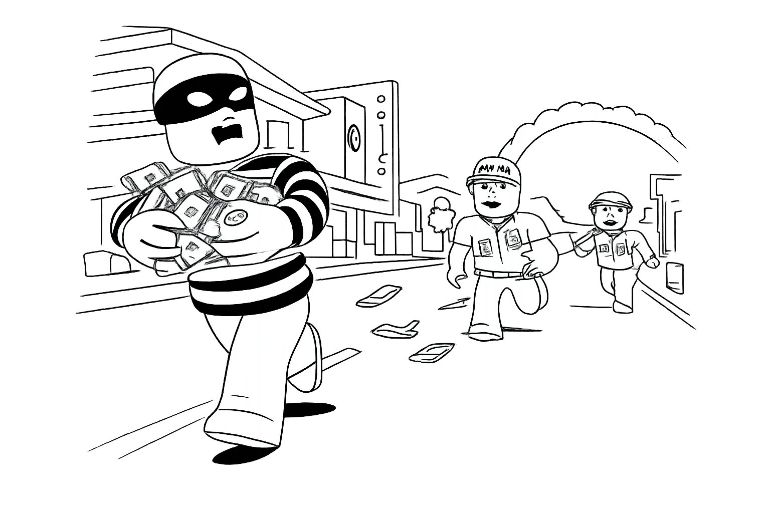 Brookhaven coloring page line art