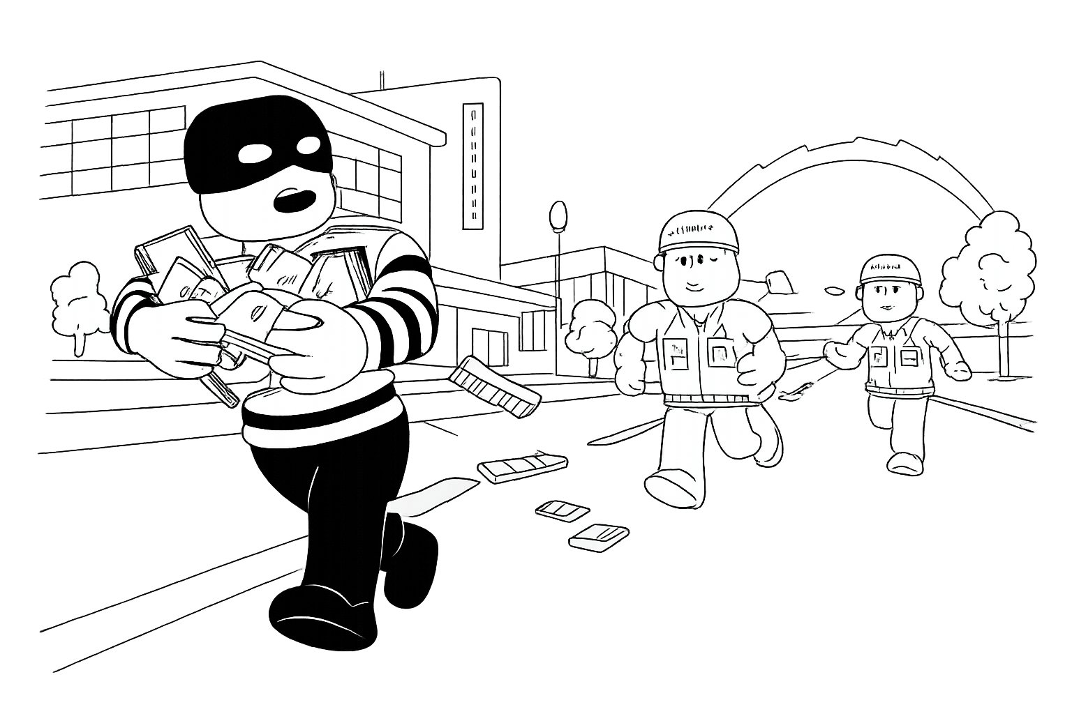 Brookhaven coloring page line art