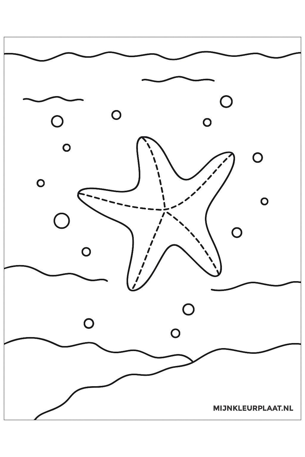 Zeedieren Variant 1 coloring page for children