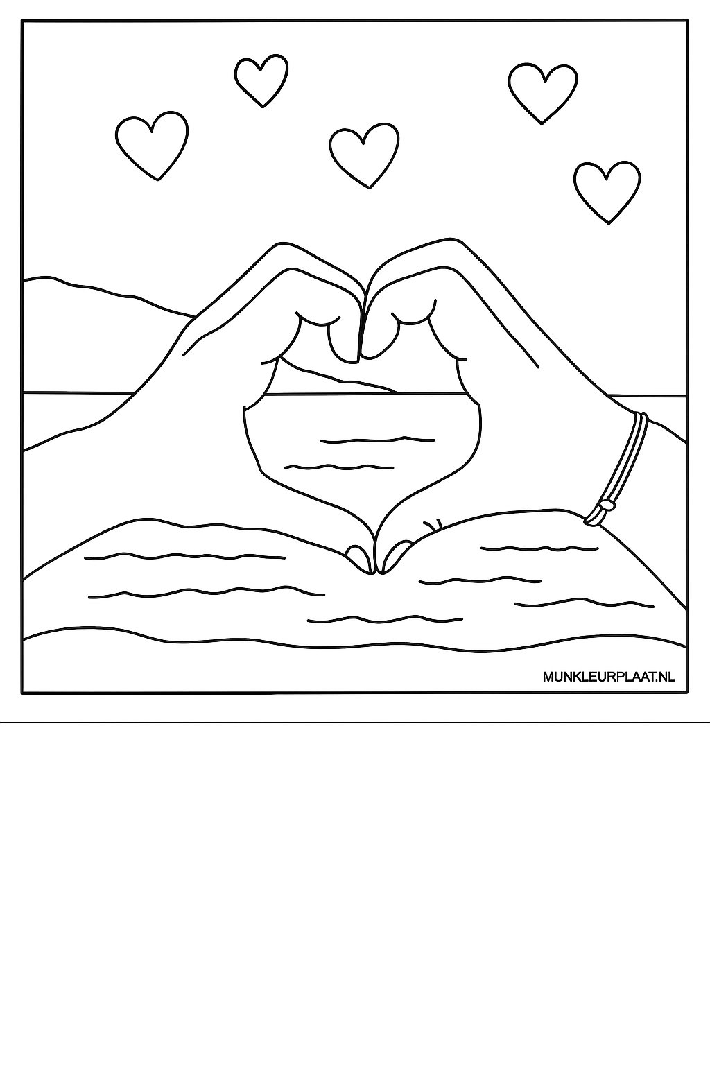 Valentijnsdag Variant 4 coloring page for children