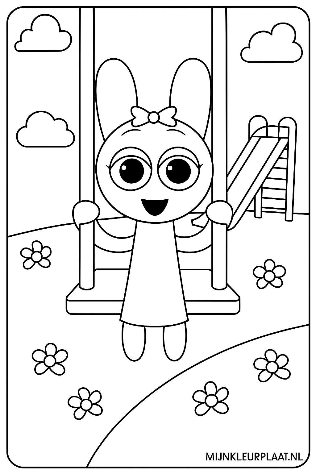 Sprunki Variant 4 coloring page for children