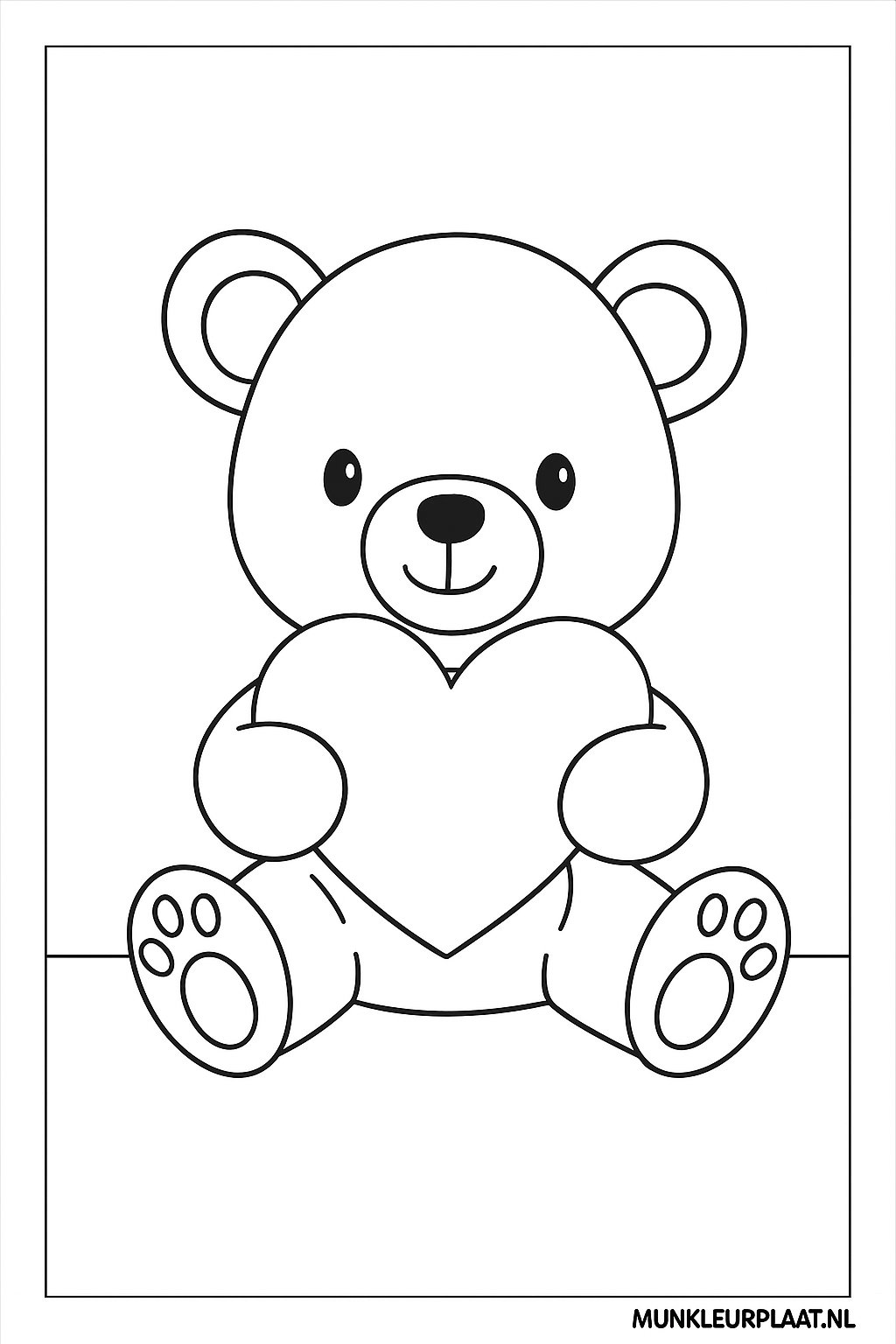 Valentijnsdag Variant 3 coloring page for children