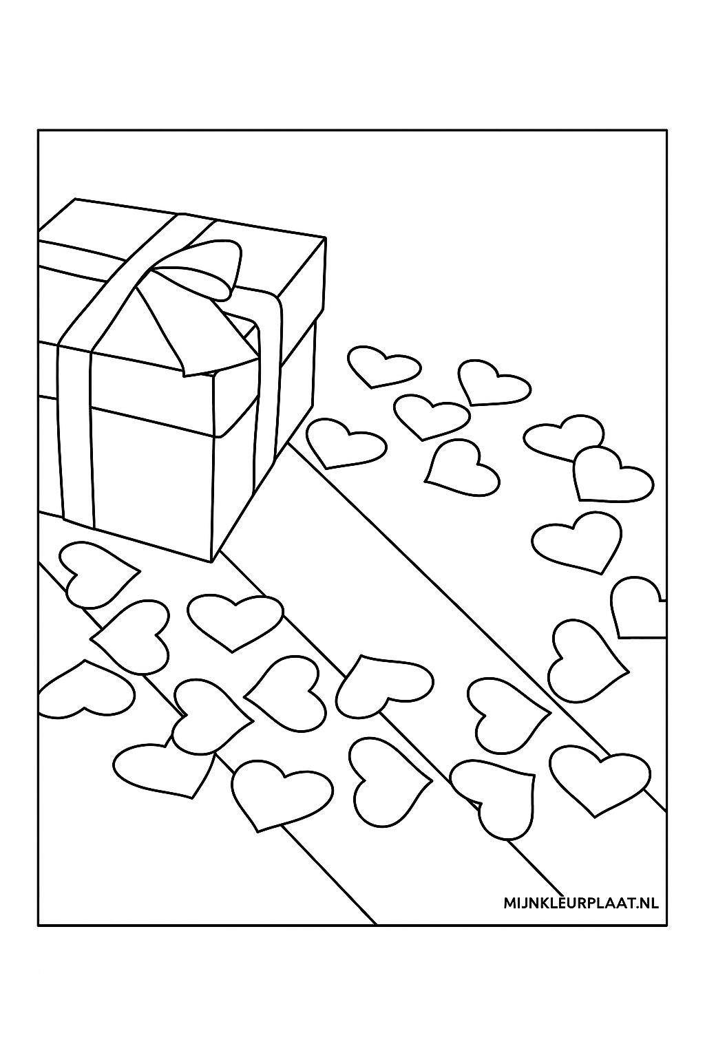 Valentijnsdag Variant 1 coloring page for children