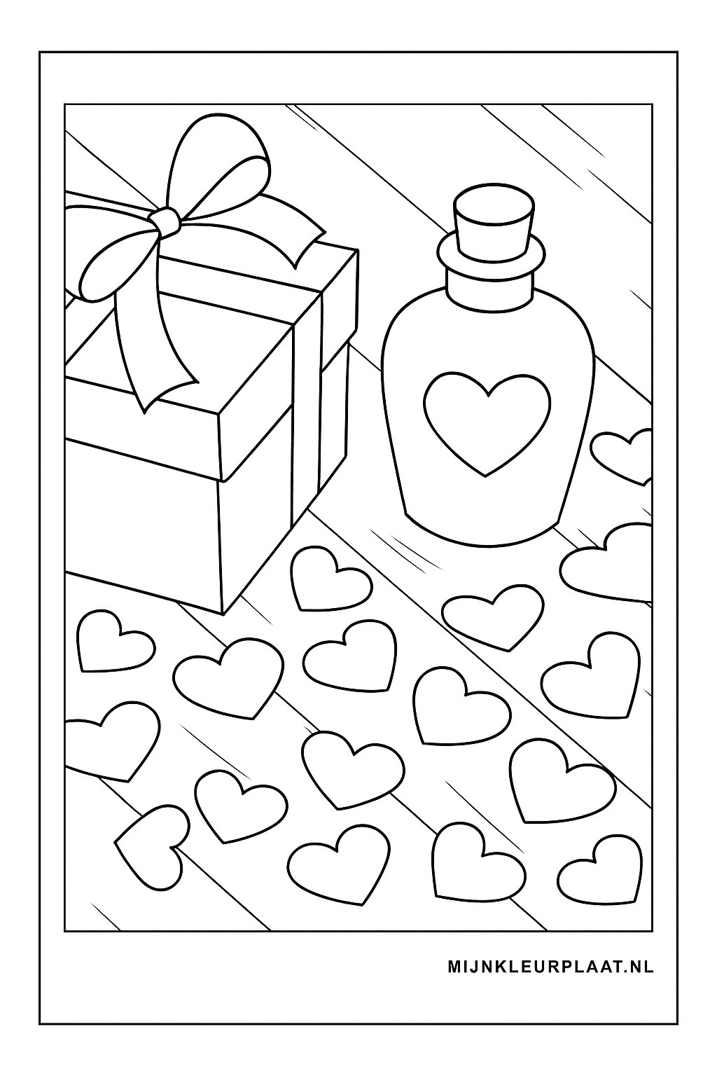 Valentijnsdag Variant 4 coloring page for children