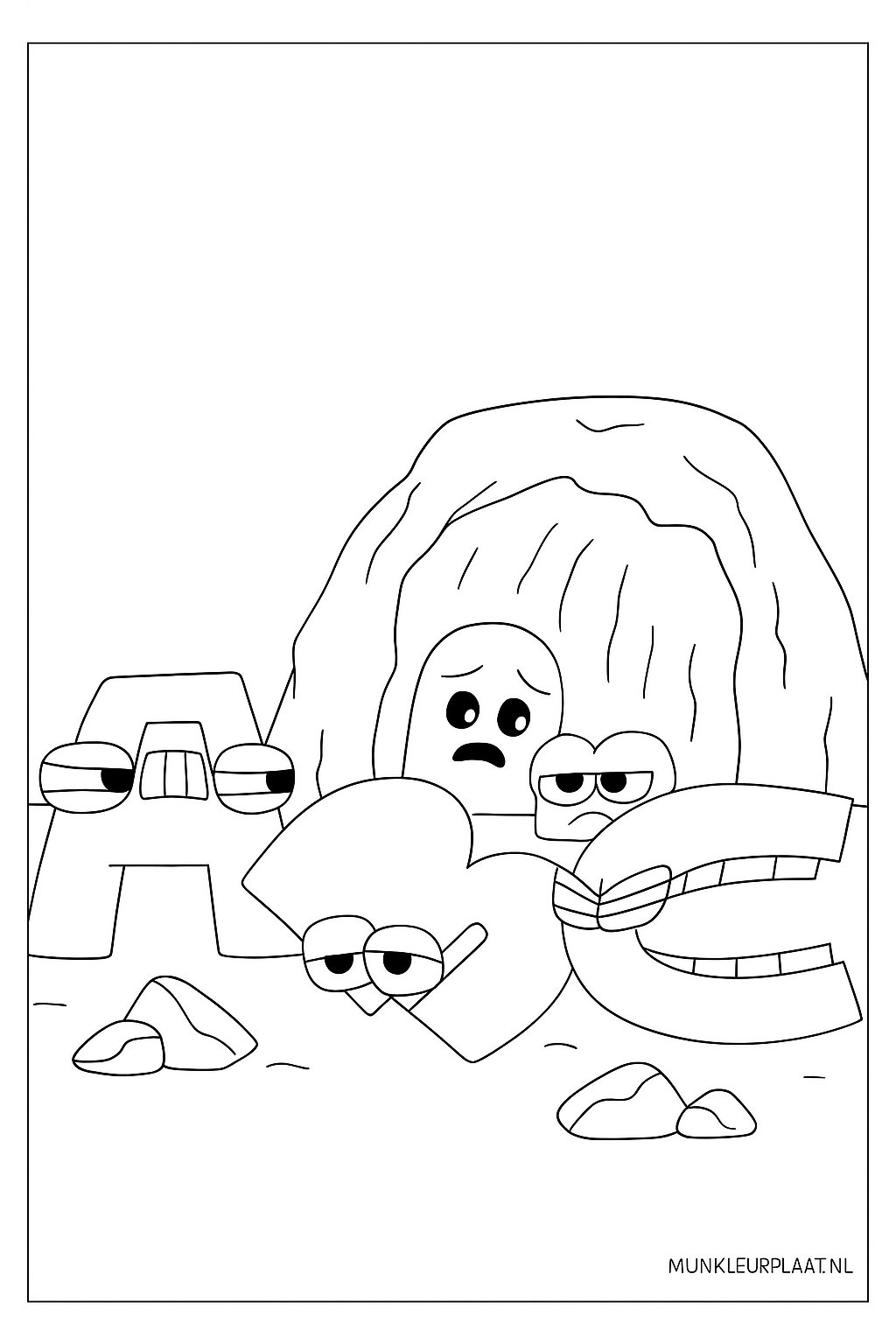 Alphabet Lore Variant 1 coloring page for children