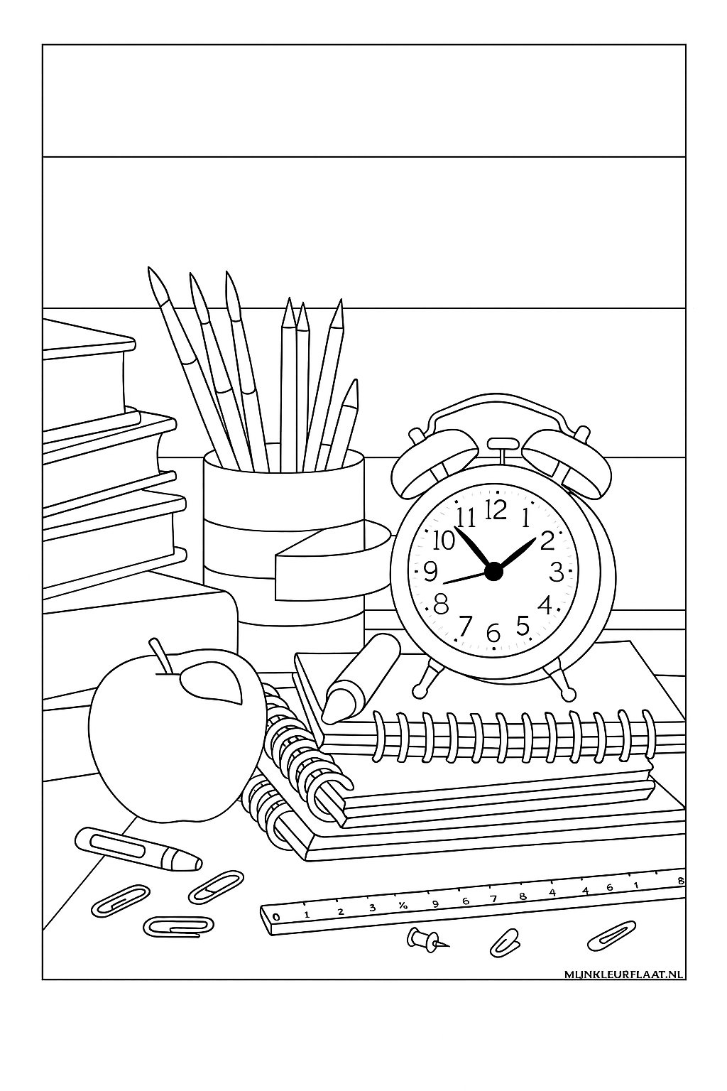 Back To School Variant 1 coloring page for children