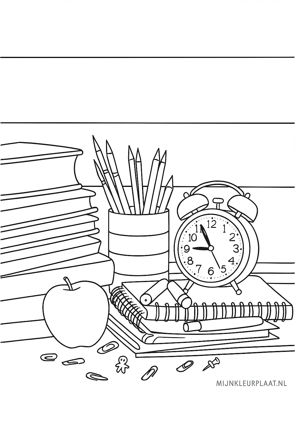 Back To School Variant 2 coloring page for children