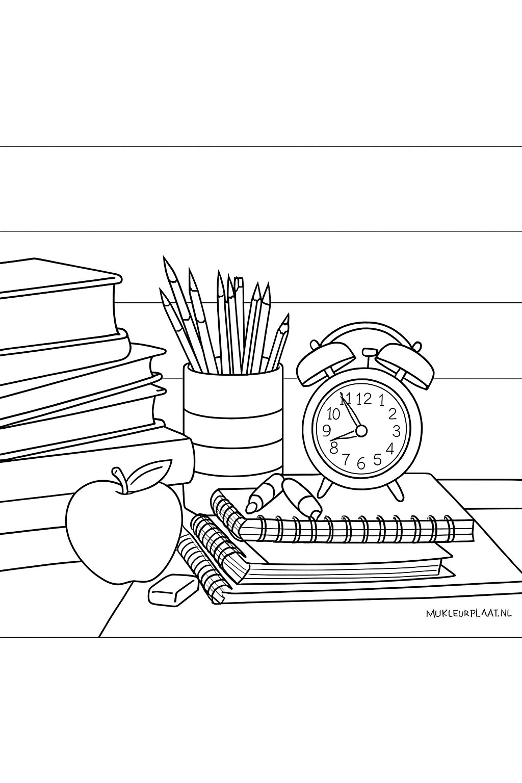 Back To School Variant 3 coloring page for children