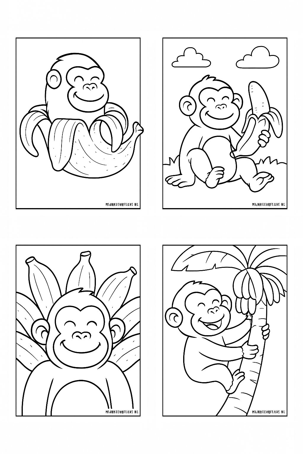 Chimpanzini Bananini Variant 3 coloring page for children