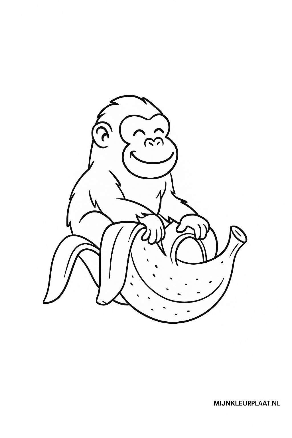 Chimpanzini Bananini Variant 4 coloring page for children